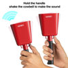 Picture of 8’’ Steel Cow Bell, LEKATO Noise Makers Cowbell with Handle, for Sport Events Cheering Hand Bell for Football Games,Party, Concert, Graduations, School, Farm Ranch(Red)