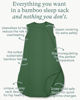 Picture of PurComfy Supersoft Sleep Sack 0.5 TOG, Premium Bamboo Viscose Baby Sleeping Bag, Lightweight Sleepsack 3-6 Months (Forest)