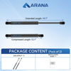 Picture of C16-08053 20 inch 80 lb Gas Strut Spring Shocks, 71794 20" 80 Pounds for Tanning Bed RV Bed Tonneau Cover Boat Hatch Engine Cover RV Basement Door Bed Cover Trap Door Jukebox Pistons, Pack of 2 ARANA