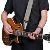 Picture of Nefelibata Guitar Strap, Vintage Cotton Guitar Straps with Genuine Leather Ends for Bass, Electric & Acoustic Guitars, Free Strap Button, 1 Pair Strap Locks and 4 Guitar Picks