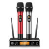 Picture of TONOR Wireless Microphone System, Professional Metal Cordless Karaoke Microphones, Handheld Dynamic Mic Set with Receiver for Home Party, Meeting, KTV, Church, DJ, Wedding, Singing, 200ft, TW820 Red