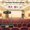 Picture of TONOR Wireless Microphone System, Professional Metal Cordless Karaoke Microphones, Handheld Dynamic Mic Set with Receiver for Home Party, Meeting, KTV, Church, DJ, Wedding, Singing, 200ft, TW820 Red