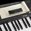 Picture of 61 Key Piano Keyboard Stickers, Piano Notes Guide, Electric Digital Piano Keyboard Labels for Beginner, Key Stickers Made of Reusable Silicone with Dust Cover Cloth and Box (Multicolor)