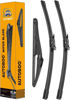 Picture of AUTOBOO 28"+21" Windshield Wipers with 12" Rear Wiper Blade Replacement for Mercedes-Benz ML-Class W164 2006-2011 ML320 ML350 ML550 ML63 2005-2012 X164 GL-Class W251 R-Class -Original Factory Quality