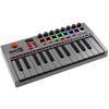Picture of RockJam, Go 25 Key USB and Bluetooth MIDI Keyboard Controller with 8 Backlit Drum Pads, 8 Knobs, One-Size (RJMK25)