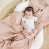 Picture of Konssy Muslin Swaddle Blankets for Boys Girls, 2 Pack Receiving Baby Blanket Large 47 x 47 inches, Soft Breathable Swaddling Wrap for Unisex Newborn (Pink, Floral)