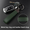 Picture of Turcee Leather Car Keychain,Creative Personality Leather Car Key Fob,Car Accessories Universal Key Fob Keychain for Men and Women (Green)