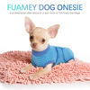 Picture of FUAMEY Recovery Suit for Dogs After Surgery,Soft Breathable Dog Bodysuit E-Collar & Cone Alternative Surgical Suit,Male Female Dog Neuter Spay Suits Anti Licking Wounds Onesie Navy Blue Strips XS
