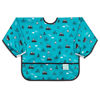Picture of Bumkins Sleeved Bib for Girl or Boy, Baby and Toddler for 6-24 Mos, Essential Must Have for Eating, Feeding, Baby Led Weaning Supplies, Long Sleeve Mess Saving Food Catcher, Fabric, Outdoors Blue