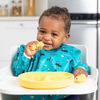 Picture of Bumkins Sleeved Bib for Girl or Boy, Baby and Toddler for 6-24 Mos, Essential Must Have for Eating, Feeding, Baby Led Weaning Supplies, Long Sleeve Mess Saving Food Catcher, Fabric, Outdoors Blue