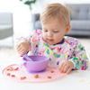 Picture of Bumkins Sleeved Bib for Girl or Boy, Baby and Toddler for 6-24 Mos, Essential Must Have for Eating, Feeding, Baby Led Weaning, Long Sleeve Mess Saving Food Catcher, Soft Fabric, Watercolors Floral