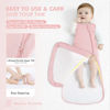 Picture of HAPIU Unisex Rayon Made from Bamboo Baby Sleep Sack TOG 1.0, 2-Way Zipper YKK, Wearable Blanket Baby, 6-18 Months,Blush