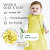 Picture of HAPIU Unisex Rayon Made from Bamboo Baby Sleep Sack TOG 1.0, 2-Way Zipper YKK, Wearable Blanket Toddler, 18-36 Months,Lemon Grass
