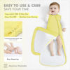 Picture of HAPIU Unisex Rayon Made from Bamboo Baby Sleep Sack TOG 1.0, 2-Way Zipper YKK, Wearable Blanket Toddler, 18-36 Months,Lemon Grass