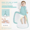 Picture of HAPIU Unisex Rayon Made from Bamboo Baby Sleep Sack TOG 1.0, 2-Way Zipper YKK, Wearable Blanket Baby, 0-6 Months, Sage