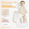 Picture of HAPIU Unisex Rayon Made from Bamboo Baby Sleep Sack TOG 1.0, 2-Way Zipper YKK, Wearable Blanket Baby, 6-18 Months,Sage&Oat