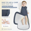 Picture of HAPIU Unisex Rayon Made from Bamboo Baby Sleep Sack TOG 1.0, 2-Way Zipper YKK, Wearable Blanket Baby, 0-6 Months,Charcoal