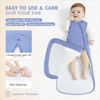 Picture of HAPIU Unisex Rayon Made from Bamboo Baby Sleep Sack TOG 1.0, 2-Way Zipper YKK, Wearable Blanket Toddler,18-36 Months,Sage&Blue