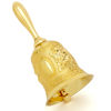 Picture of DomeStar Golden Hand Bell, Engraved Bell Call Bell Handheld Bell for Wedding, School, Christmas, Alarm and Bedridden