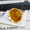 Picture of DomeStar Golden Hand Bell, Engraved Bell Call Bell Handheld Bell for Wedding, School, Christmas, Alarm and Bedridden