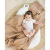 Picture of Konssy 3 Pack Muslin Swaddle Blankets for Unisex, Newborn Receiving Blanket, Large 47 x 47 inches, Soft Breathable Muslin Baby Swaddles for Boys & Girls