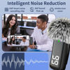 Picture of TXTune 2 Pack Wireless Lavalier Lapel Microphone for iPhone 14/13/12/11 - Noise Canceling Lav Mic Clip On Microphones for iPad Video Recording Vlogging - 24H Charging Case 70FT, for iPhone14 and Below