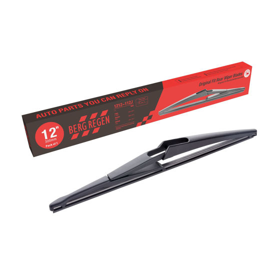 Picture of BERG REGEN Rear Wiper Blades 12 inch (12-J), Replacement For Rogue 2021-2008, Juke 17-11, Kicks 20-18, Pathfinder 20-13, Qashqai 21-17, GLE 19-06, GL GLS 21-07, GLK 15-10 Back Windshield +More Cars