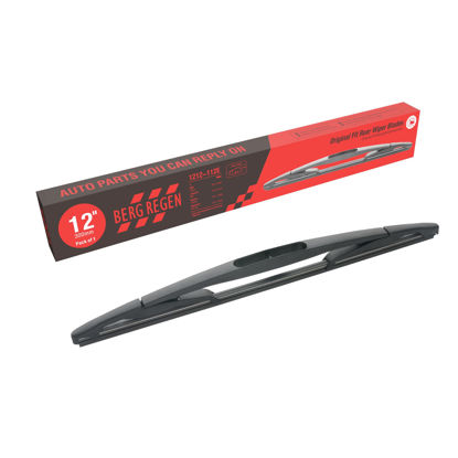 Picture of BERG REGEN Rear Wiper Blades 12 inch (12-E), Replacement For Escalade 2014-2007, Tahoe 2014-2007, Escape 2012-2008, Yukon 2014-2007, Wrangler 2021-2007, Back Windshield +More Cars