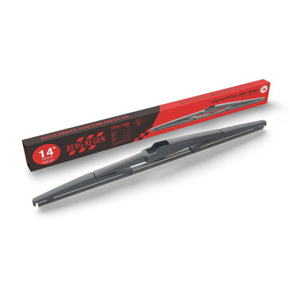 Picture of BERG REGEN Rear Wiper Blade 14 inch (14-A), Replacement For Jeep Cherokee 22-14, Accent 11-07, Santa Fe 12-07, Tucson 22-16, 3 13-10 CX-7 12-07 CX-9 20-07/ RX 09-04+more Back Windshield Wiper (H352)