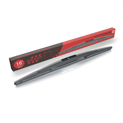Picture of BERG REGEN Rear Wiper Blades 16 inch (16-B), Replacement For Odyssey 2022-2005, Insight 11-10, Passport 22-19, Forester 05-04, Impreza 11-09, 04, Outback 22-20, Back Windshield +More Cars
