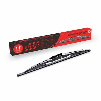 Picture of BERG REGEN Rear Wiper Blades 11 inch(11-1), Replacement For GMC Acadia 2017-2013, Cadillac SPX 2016-2010, Cadillac XT5 2022-2017, Buick Envision 2018-2016, Back Windshield Wiper Blades +More Cars