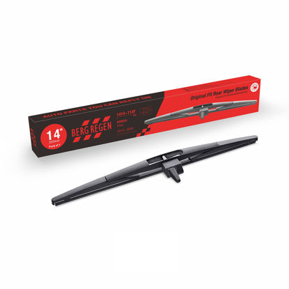 Picture of BERG REGEN Rear Wiper Blades 14 inch(14-F), Replacement For Honda Pilot 2015-2009, Back Windshield Wiper Blades +More Cars