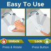 Picture of Toilet Locks Baby Proof (2-Pack) Ideal Baby Proof Toilet Lid Lock with Arm - No Tools Needed Easy Installation with 3M Adhesive - Top Safety Toilet Seat Lock - Fits Most Toilets, White