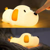 Picture of HAPPYBAG Kids Night Light,Cute Soft Silicone Dog Lamp Dimmable Nursery Portable Puppy Kawaii Lamps,Bedside Lamp for Baby and Toddler,Boy Girls