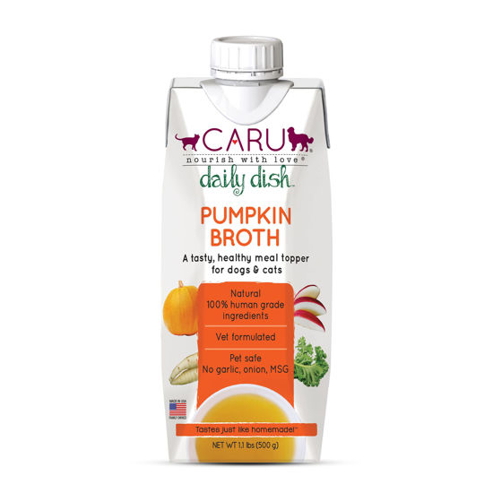 Picture of CARU - Daily Dish Pumpkin Broth Meal Topper for Dogs & Cats - Savory Pour-Over Broth - 1.1 lbs.