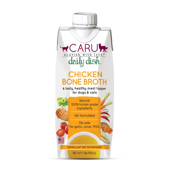 Picture of CARU Daily Dish Chicken Broth Meal Topper for Dogs and Cats - 1.1 lbs