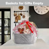 Picture of CHICVITA Storage Basket for Gifting, Small Woven Basket for Towels, Cute Basket for Baby, Nursery, Dog Basket, Decorative Rope Basket for Living Room, Grey, 13 x 9.8 x 5 inches