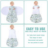 Picture of BSTOPPT Newborn Sleep Sack Baby Swaddle,3-6 Months,3-Way Adjustable Wearable Blanket,100% Rayon Cotton Swaddling sleeping bag，TOG 0.5（Banana&Leaf）