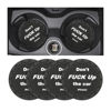 Picture of 8sanlione Car Cup Coaster, 4Pcs 2.75 Inch Auto Cup Holder Insert Coasters, Non-Slip Waterproof Embedded Drink Mat, Automotive Interior Accessories for Men and Women (A Black/4PCS)