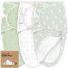 Picture of Baby Swaddle Sleep Sacks with Zipper - 3-Pack Newborn Swaddle Sack, Baby Swaddles Sleep Sack 0-3 Months, Wearable Blanket Baby, Baby Swaddle Blanket Wrap, Swaddle Sack, Easy Change Swaddle (Bunnies)