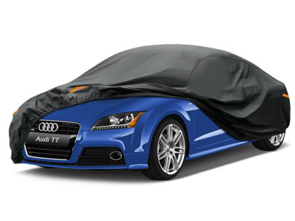 Picture of Kayme 7 Layers Car Cover Custom Fit for Audi TT (1998-2024) Waterproof All Weather for Automobiles, Outdoor Full Cover Rain Sun UV Protection.
