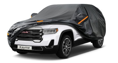 Picture of Kayme 7 Layers SUV Car Cover Custom Fit for GMC Acadia (2007-2024) Waterproof All Weather for Automobiles, Outdoor Full Cover Rain Sun UV Protection.