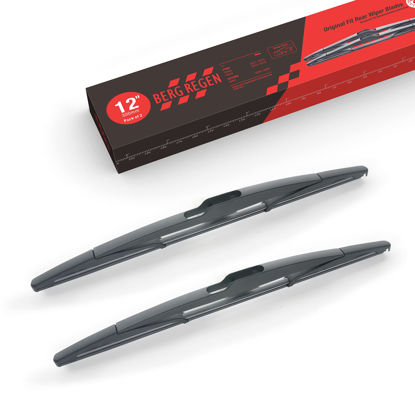 Picture of 12"(12-M) Rear Wiper Blades Fit for Ford Focus Fiesta 2018 2017 2016 2015 2014 2013 2012 Back Windshield Wiper Blades (Pack of 2)
