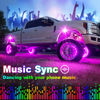 Picture of YiLaie RGB LED Rock Lights, with Phone App/Remote Control & Timing & Music Mode Rock Lights Kits, Waterproof Underglow Light for Jeep ATV RZR UTV SUV Off Road AUTO Motorcycle (10 Pods)