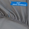 Picture of Bassinet Sheet Set 2 pack Fitted Bassinet Sheets for Baby Boy, Universal Microfiber Soft Cradle Sheets for Oval Rectangle and Hourglass Bassinet Mattress, Grey and Navy