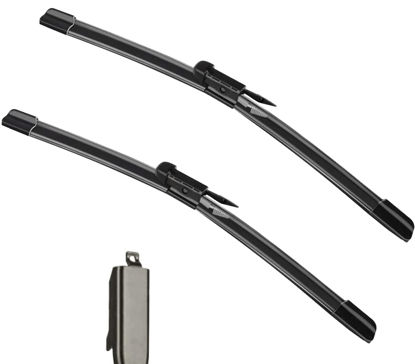 Picture of 2 Factory Wiper Blades Replacement for Lincoln MKZ 2013 2014 2015 2016 2017 2018 2019 2020 - Original Equipment Windshield Wiper Blades Set - 22"+20" (Set of 2) Pinch Tab