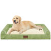 Picture of Large Dog Bed Orthopedic Washable: Beds Bolster XL Bed Medium Large Dogs Egg Crate Foam Couch Sofa Waterproof with Removable Cover - Grass Green
