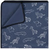 Picture of Blissful Diary Baby Splat Mat for Under High Chair, 50.4 x 50.4 Inch Wipeable Splash Mat, Waterproof and Washable, Anti-Slip Floor Protector, Safari Animals