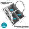 Picture of Cute Castle 2 Pack Diaper Caddy Organizer - Portable Baby Caddy Organizer with Handle, Nursery Storage Bin and Car Organizer for Girls, Boys - Baby Gift Basket - Grey
