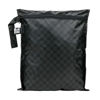 Picture of Bumkins Waterproof Wet Bag for Baby, Travel, Swim Suit, Cloth Diapers, Pump Parts, Pool, Gym Clothes, Toiletry, Hook to Stroller, Pack for Daycare, Zipper Reusable Bag, Wetdry Pack Pouch, Black Check